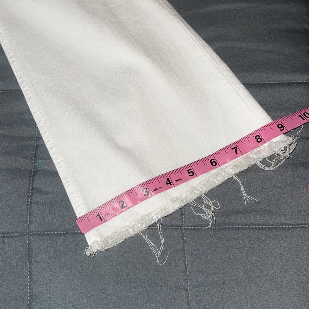 RAG & BONE Bright White Crop Flare Stretch Jeans size 30 Style # W15940545BWH - Picture 16 of 16